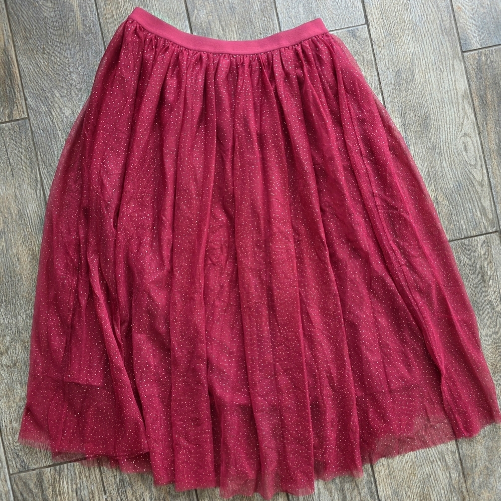 Matilda Jane Sparkling Red A-Line Skirt